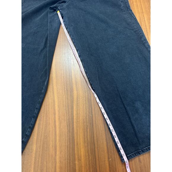 Good American Paneled Wide Leg Black Jeans, Oversized, Indie Vanguard, size 27/4 - Picture 7 of 10